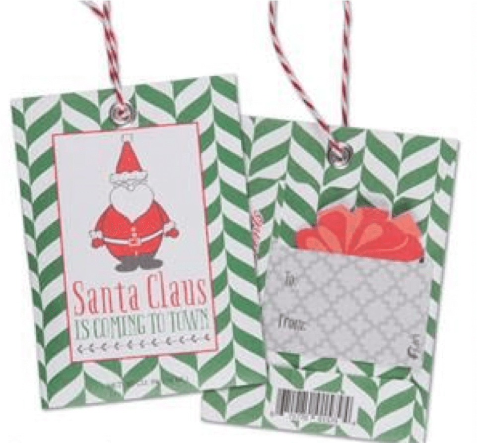 Willowbrook Fresh Scents Santa Claus Scented Gift Tags - Set Of 4 Christmas Festive Scented Sachet Gift Tags (1024x1024), Png Download