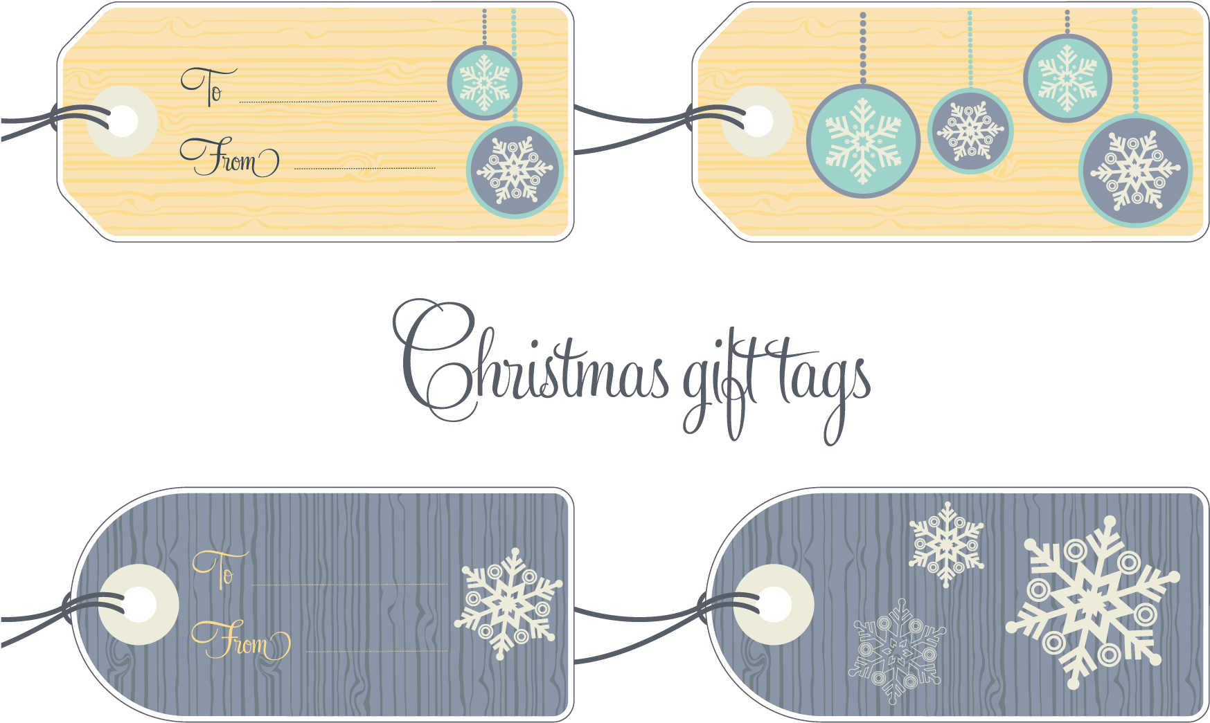 Christmas Gift Tags Example Image - Personalised Christmas Family Wall Stickers (1821x1215), Png Download