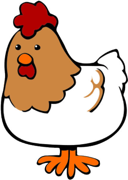 Chicken - Chicken Cartoon (600x600), Png Download