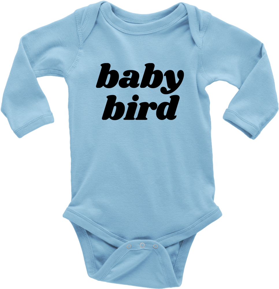 Baby Bird Long Sleeve Infant Onesie - Dizinga Holographic Sight Red Dot Scope White Baby (1024x1024), Png Download