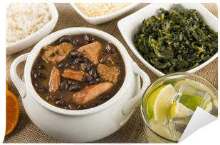 Brazilian Meat & Bean Stew, Side Dishes & Caipirinha - Recettes Bresilienne (400x400), Png Download