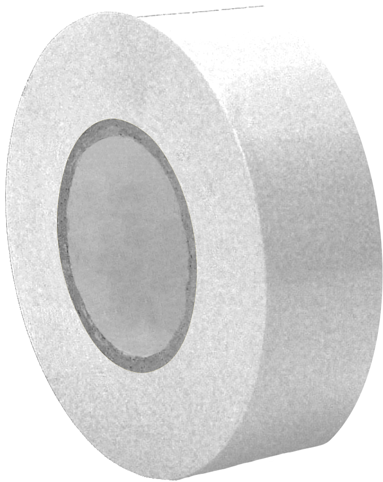 24mm X 66m Pvc Tape White - Circle (1000x1000), Png Download