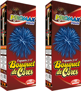 Foguete 20mm Bouquet De Cores - Foguete Bouquet De Cores (470x380), Png Download