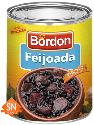 Black Beans And Meat Casserole (feijoada Pronta E Temperada) (600x600), Png Download