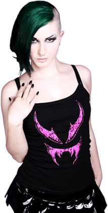 Vampire Png - Gothic Girl Transparent (312x420), Png Download