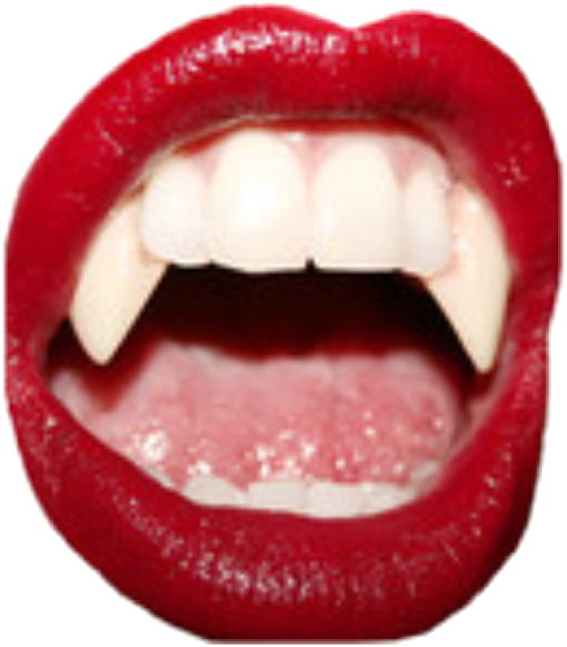Vampire Lipstick Girls Girl Cute Aesthetic - Manic Panic Vampire Red Lipstick (510x582), Png Download