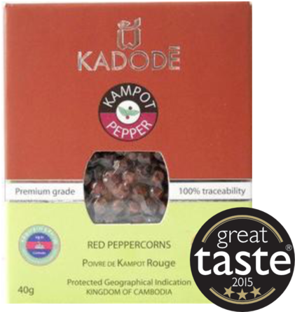 Kadode Kampot Pepper Red Kampot Pepper - Lyra Chocolate Mandala Tubus Hořká Čokoláda S Posypem (480x480), Png Download