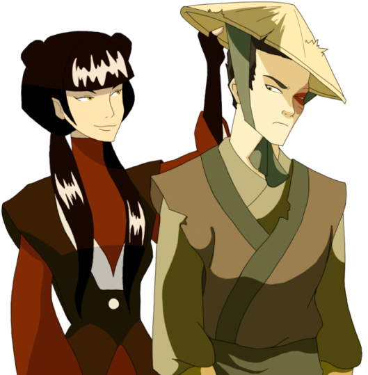 Mai And Zuko-wm222 - Zuko And Azula Fanart (709x600), Png Download