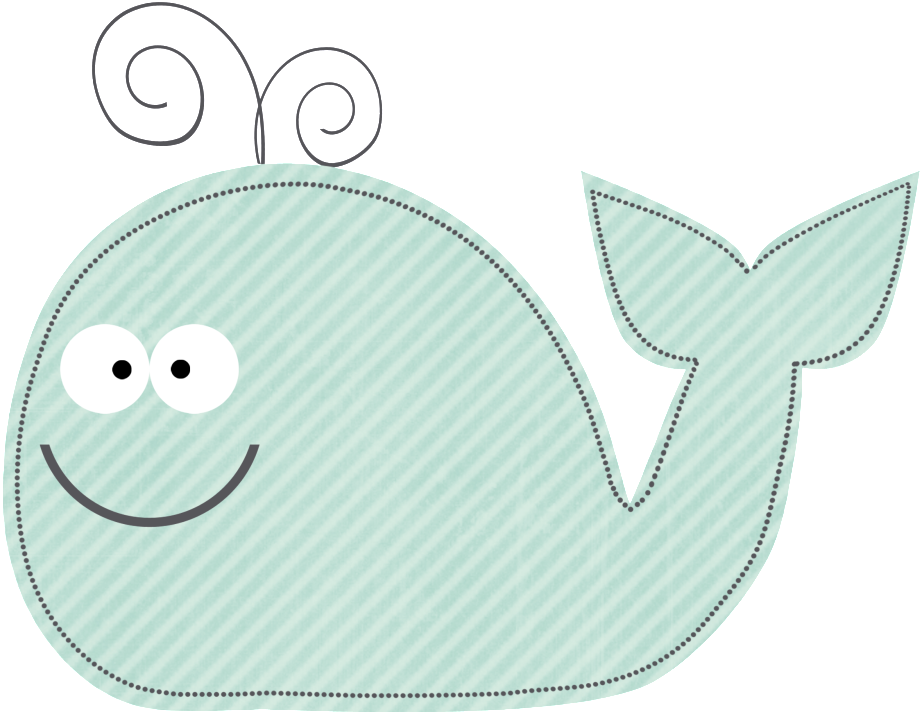 Cute Little Whale - Clip Art (1024x1024), Png Download