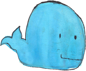 Cute Whale Tumblr - Blue Cute Tumblr Png (500x442), Png Download