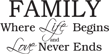 Where Life Begins And Love Never Ends - Far Away From Home Quote (500x300), Png Download