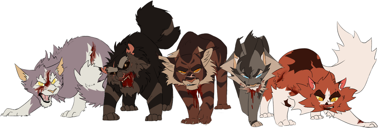 Dark Forest Cats - Tennelle Flowers Dark Forest Cats (1280x444), Png Download