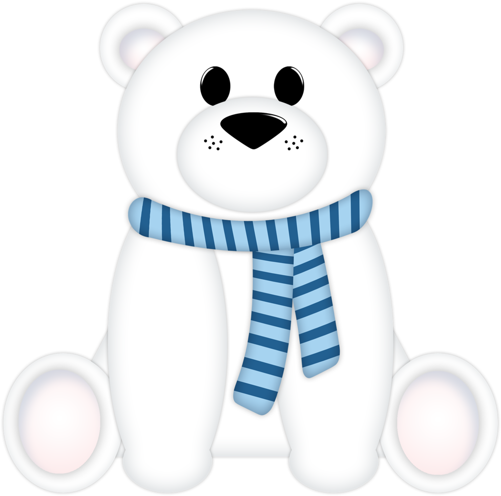 Download HD Christine Staniforth ♛༻ - Cute Winter Polar Bear Clipart