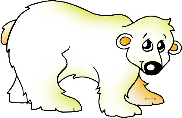 Far North Polar Bear - Cartoon (648x416), Png Download