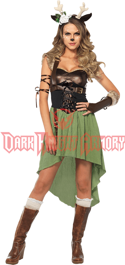 Womens Dark Forest Fawn Costume - Forest Fawn Costume (850x850), Png Download