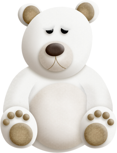 Bear Clipart, Sleepy Bear, Teddy Bear, Baby Polar Bears, - Clip Art (382x500), Png Download