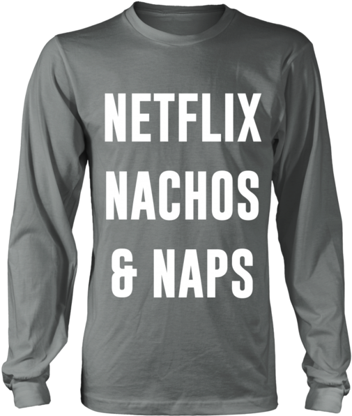 'neflix, Nachos, And Naps' Long Sleeve Tee - Love Being African, Gambia (600x600), Png Download