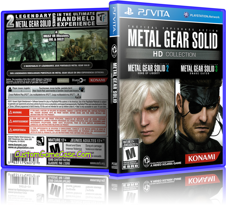 Metal Gear Solid Hd Collection - Konami Metal Gear Solid Hd Collection (800x685), Png Download