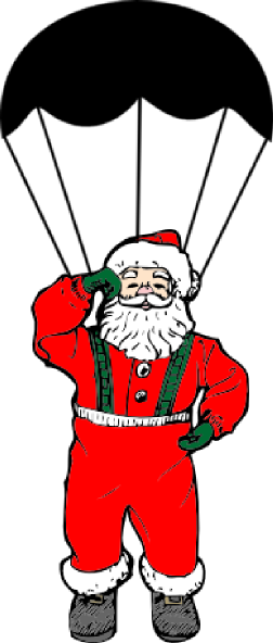 Dancing Santa Png Gif (252x592), Png Download