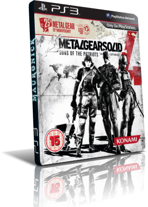 Metal Gear Solid 4 - Guns Of The Patriots (playstation (298x417), Png Download