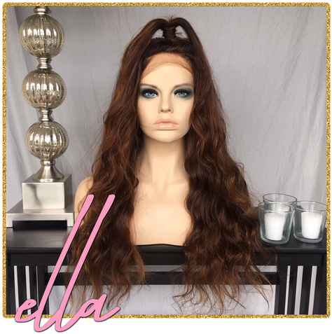 Ella Full Lace Wig - Lace Wig (500x500), Png Download