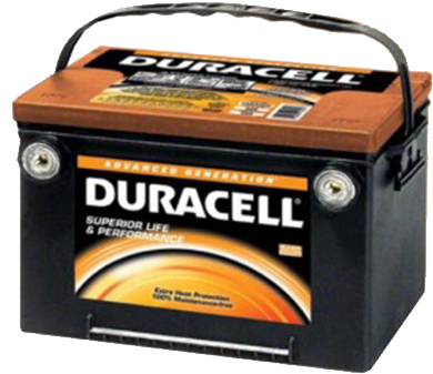 Duracell® Automotive Battery Ehp78 - Duracell Car Battery (400x400), Png Download