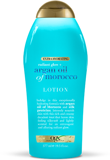 Ogx Radiant Glow + Argan Oil Of Morocco Extra Hydrating (400x722), Png Download