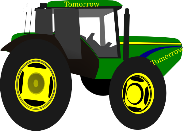 Green Tractor Tomorrow Clip Art - John Deere Logo Hd (600x428), Png Download