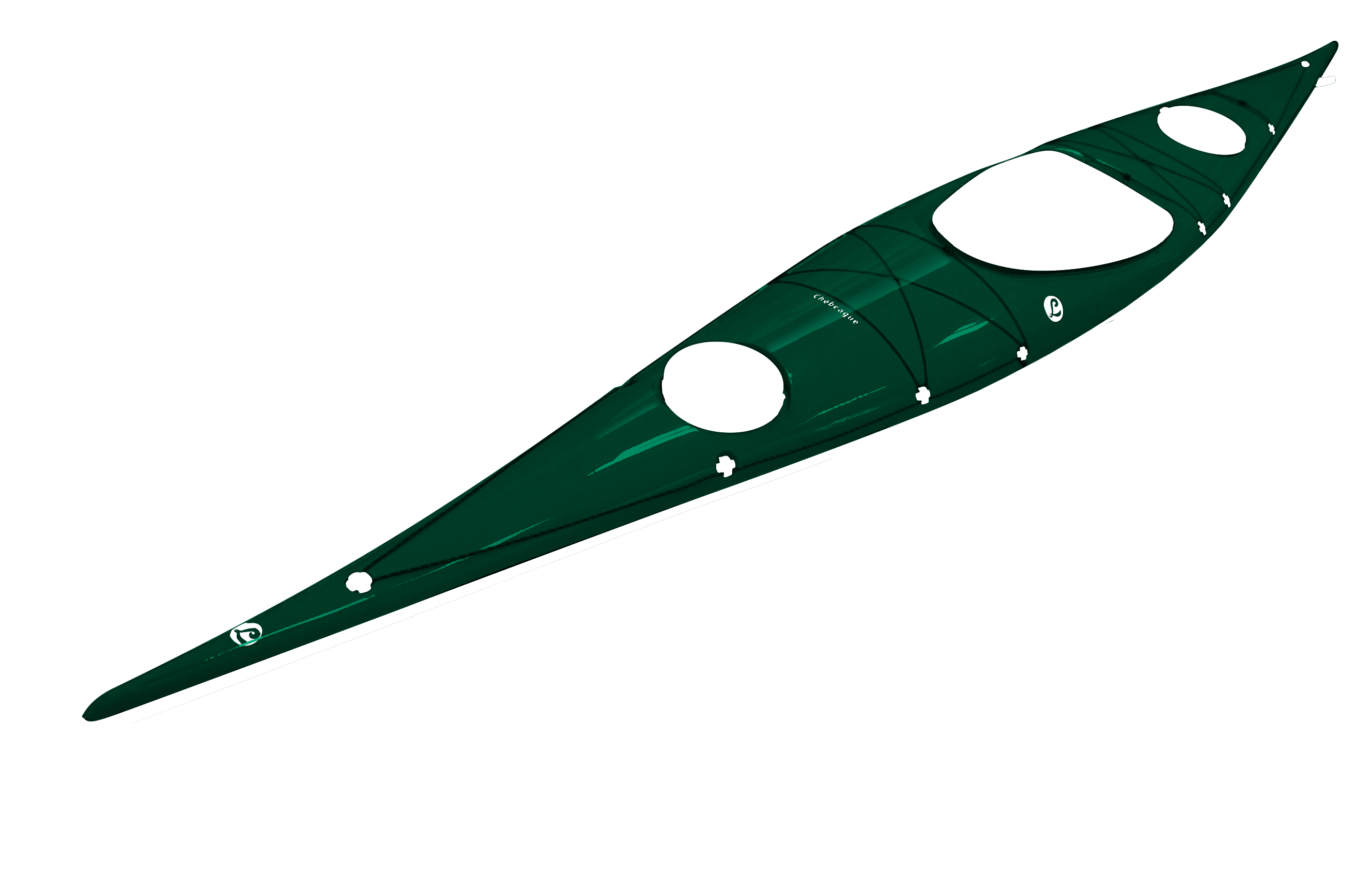 Chebeague Deck Forest - Sea Kayak (2655x1735), Png Download