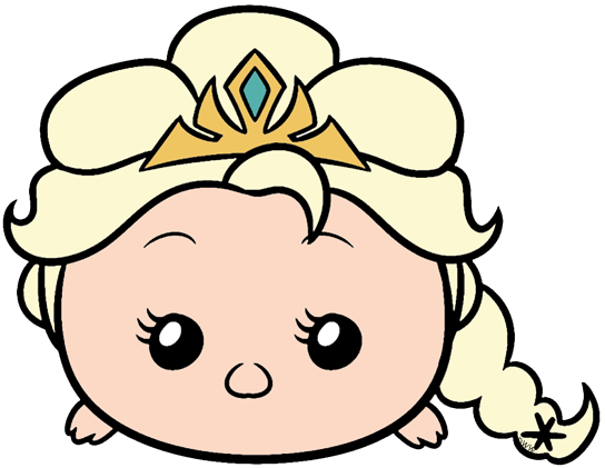 Tsum Tsum Frozen Png - Elsa Tsum Tsum Coloring Pages (544x421), Png Download