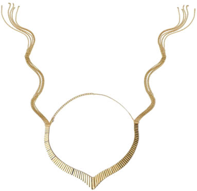 Golden Whip Necklace - Jewellery (600x400), Png Download
