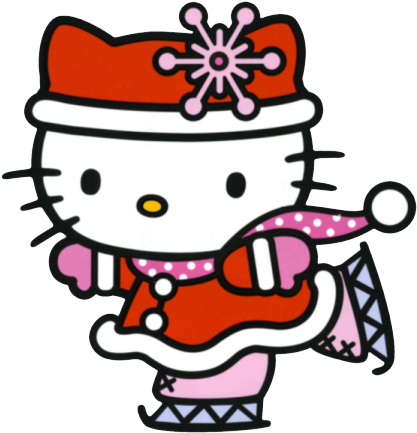 Hello Kitty - Hello Kitty Winter (428x454), Png Download