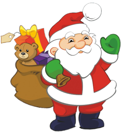 Small Frame With Santa Claus - Father Christmasclipart (455x472), Png Download