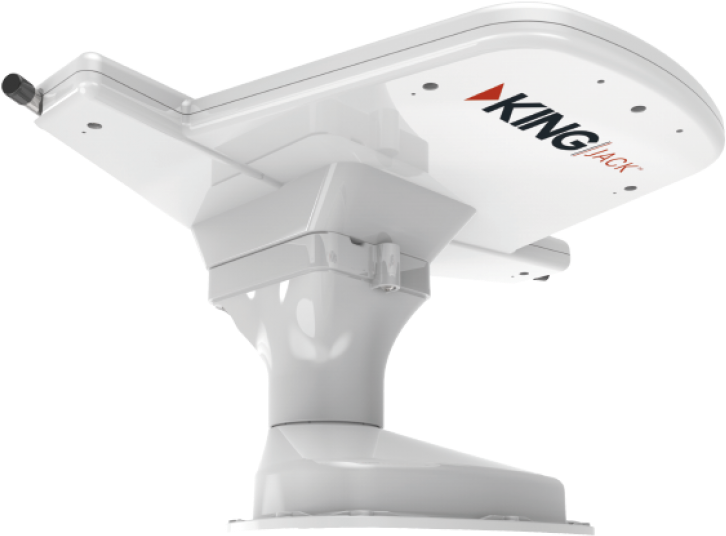 Factory Refurbished King Jack Digital Hdtv Antenna - Jack Antenna Roof Mounted Built In Signal Meter A/m (774x735), Png Download