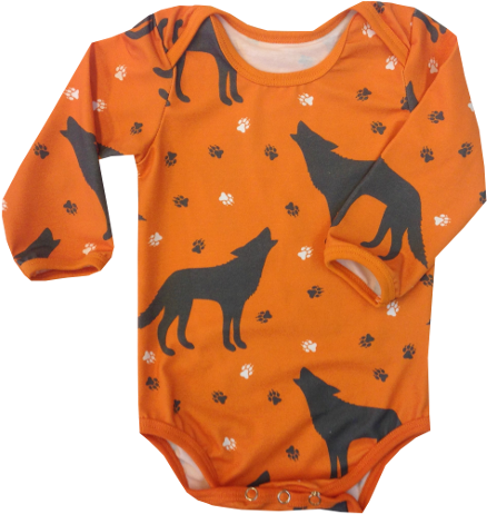 Bodysuit, Wolf Orange - Dog (500x500), Png Download