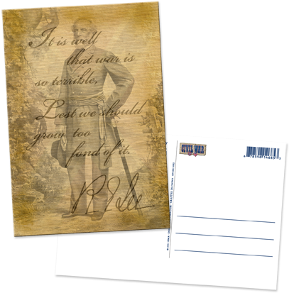 Lee Lenticular Postcard - Posterazzi Digitally Restored Civil War Artwork Of (432x432), Png Download