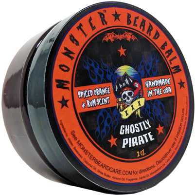 Ghostly Pirate Beard Balm By Monster - Beard (480x480), Png Download