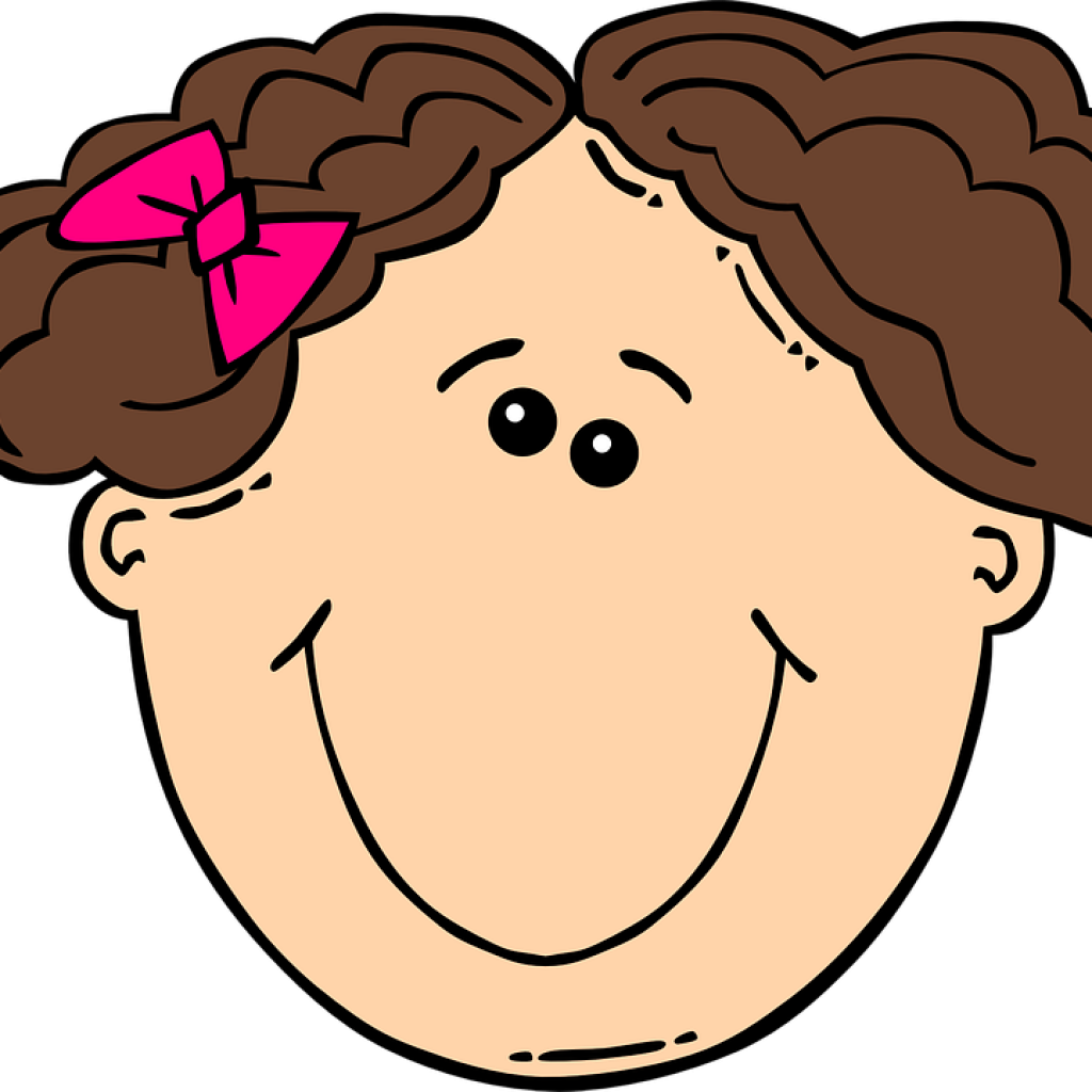 Kid Face Clip Art 19 Thinking Brain Svg Library Download - Face Pic Clip Art (1024x1024), Png Download