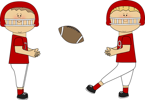 Kids Playing Football - Kids Football Clip Art (500x346), Png Download