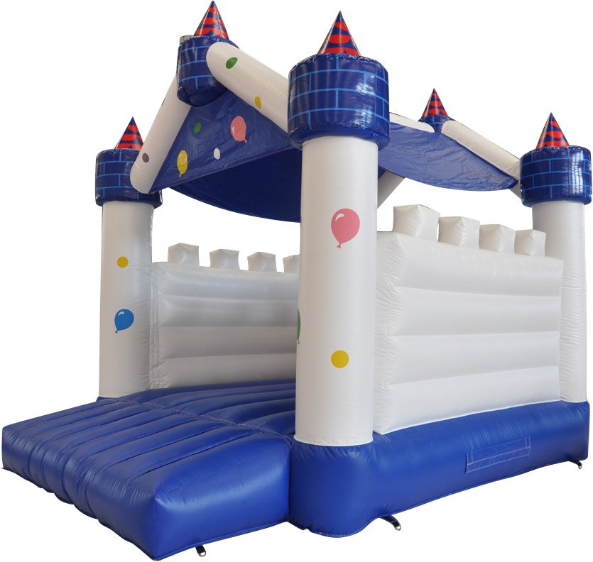 Choose One Of Our Castles, Our Awesome Service And - Bouncy Castle Blue And White (1204x800), Png Download