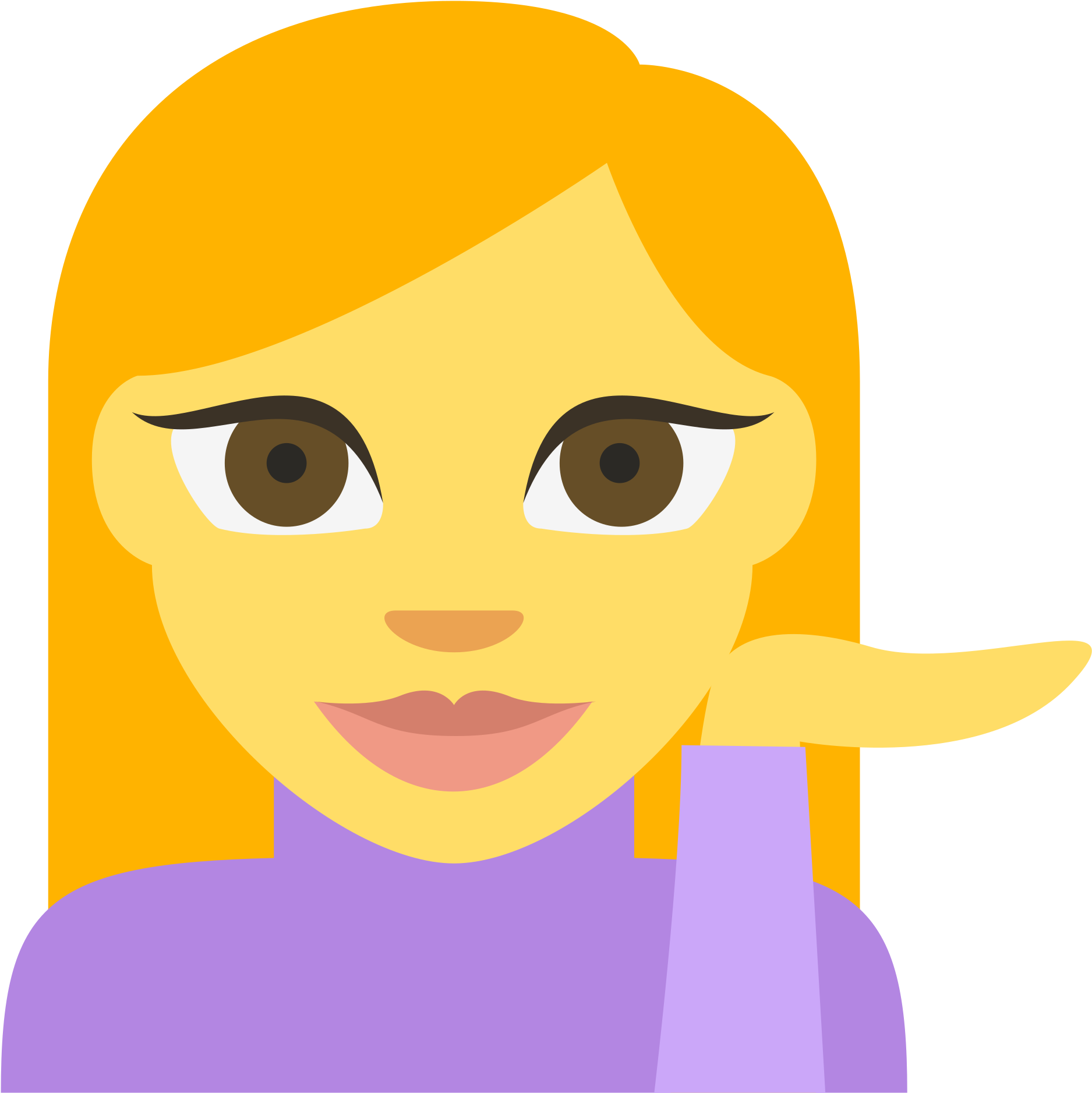 Open - Cara De Mujer Emoji (2000x2000), Png Download