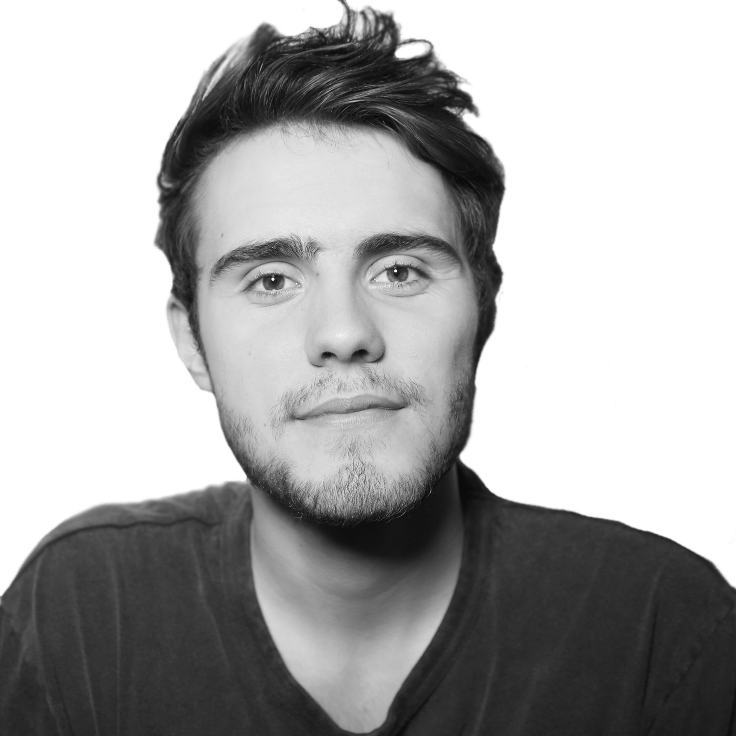 Alfie Deyes Bw Face - Alfie Deyes (1500x1500), Png Download