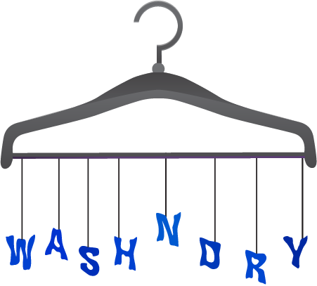 Wash N Dry Hangers - Clothes Hanger (451x407), Png Download