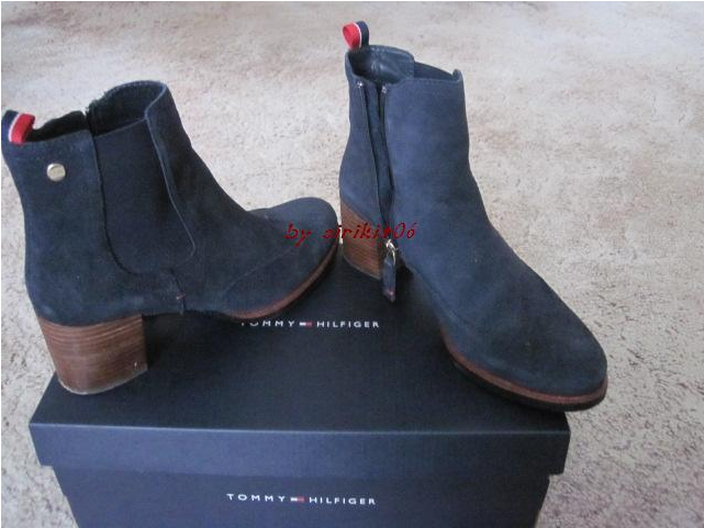 Tommy Hilfiger Chelsea Boots Damen Blau (800x600), Png Download