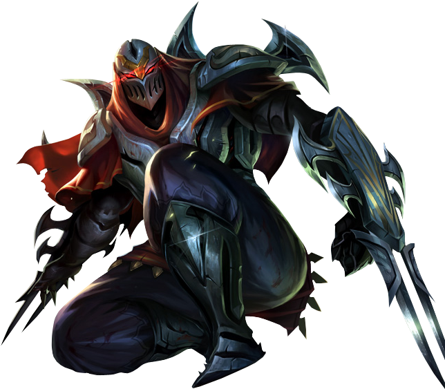 Classic Zed Splashart Png Image - League Of Legends Zed Png (744x605), Png Download