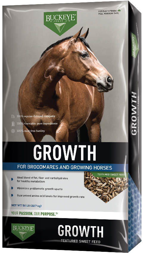 Growth Textured Sweet Feed - Buckeye Nutrition (563x900), Png Download