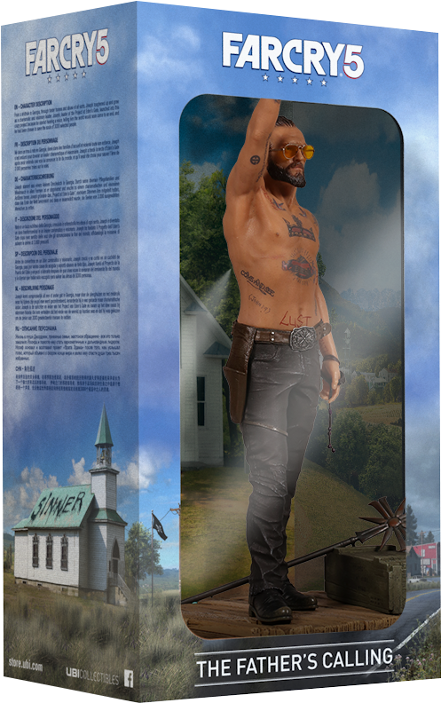 Fc5 Packshot Jospeh Figurine Ubicollectibles 3d 1515517256 - Figurine Far Cry 5 (581x842), Png Download