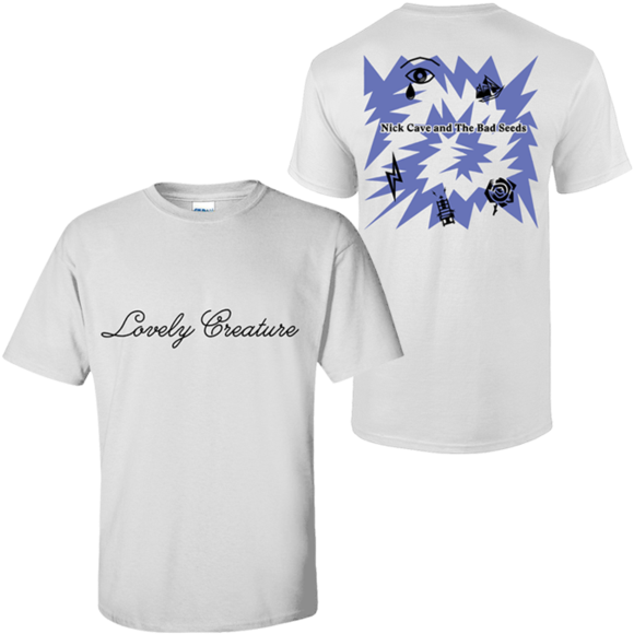 Blue Lovely Creature White T-shirt - Shirt (600x600), Png Download