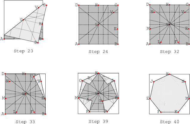 Heptagon Construction Steps 23-40 - Science (649x430), Png Download