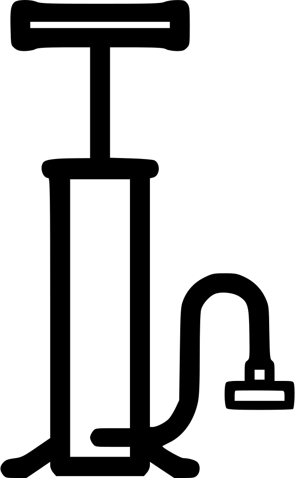 Air Pump - - Bicycle (604x980), Png Download